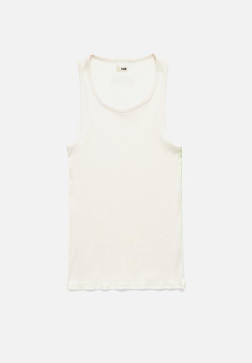 H&M - Ribbed vest top - cream