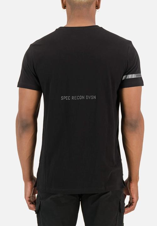 S.P.C.C - Recon Noir Fashion Regular Fit Tees - Black