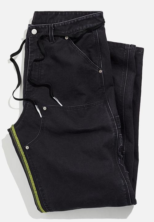 H&M - Canvas worker trousers - black 