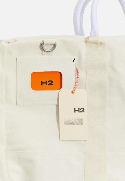 H&M - Canvas weekend bag - light beige 
