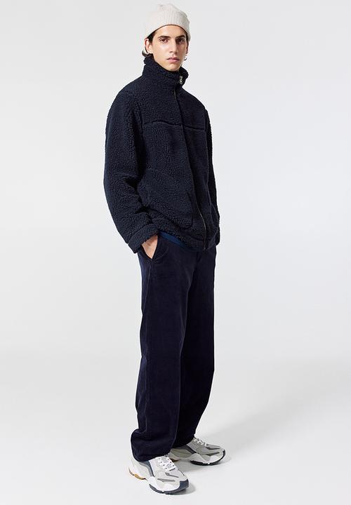 H&M - Regular fit teddy jacket - dark blue