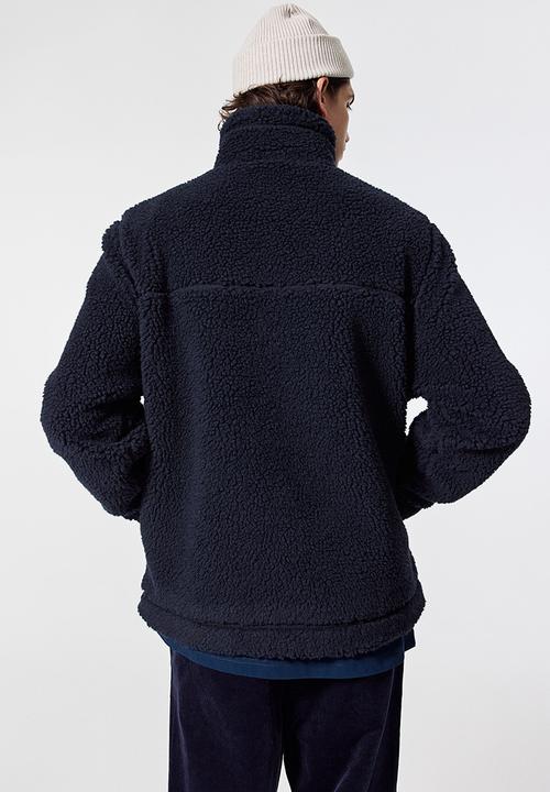 H&M - Regular fit teddy jacket - dark blue