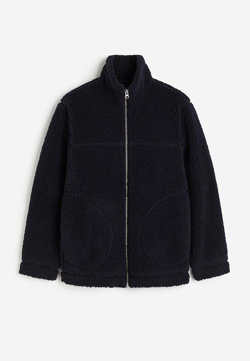 H&M - Regular fit teddy jacket - dark blue
