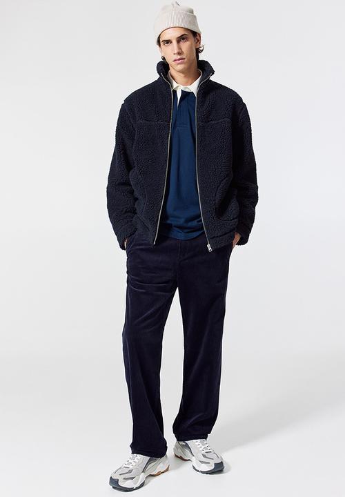 H&M - Regular fit teddy jacket - dark blue