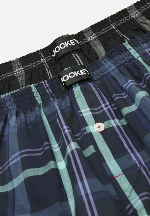 Jockey - 2 Pack woven boxer - lunar eclipse & gallactic collision