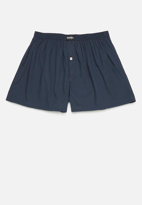 Jockey - 2 Pack woven boxer - Blue Odessy & Midnight Navy