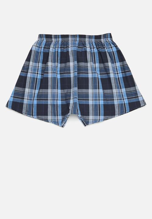 Jockey - 2 Pack woven boxer - Blue Odessy & Midnight Navy