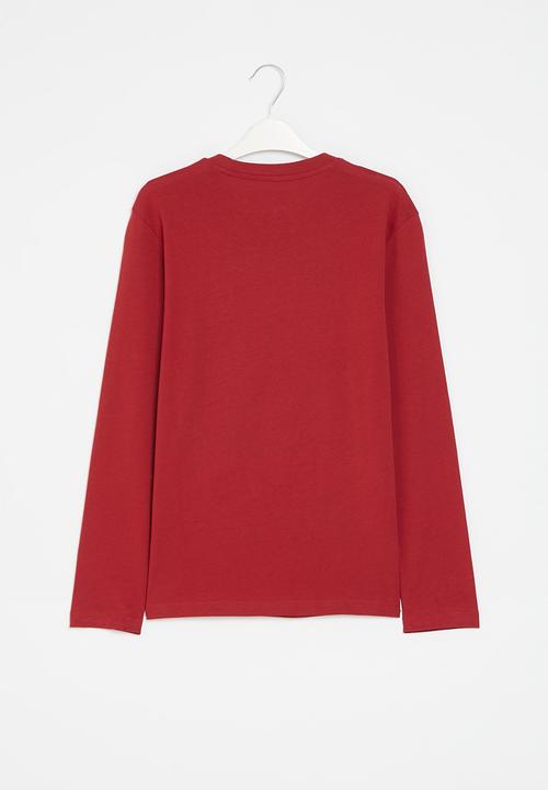 POLO - Boys Jackson long sleeve tee - red