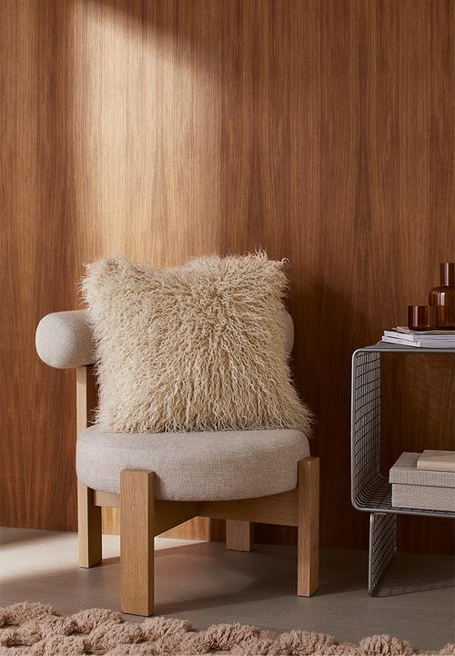 H&M - Fluffy cushion cover - light beige 