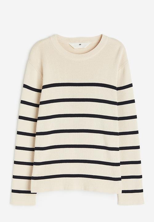 H&M - Fine-knit cotton jumper - white