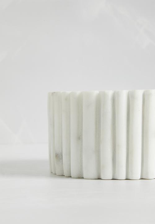 Sixth Floor - Marble Pestle & Mortar - White