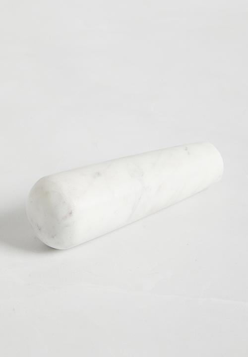 Sixth Floor - Marble Pestle & Mortar - White