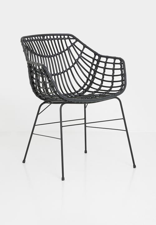 Sixth Floor - Shanara outdoor dining chair - black