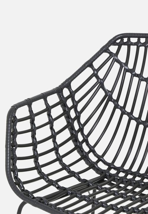 Sixth Floor - Shanara outdoor dining chair - black