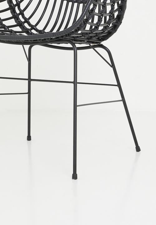 Sixth Floor - Shanara outdoor dining chair - black