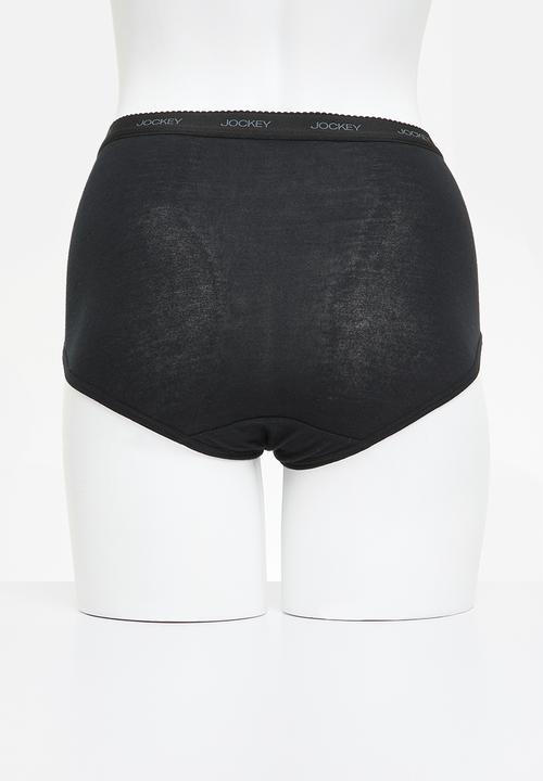 Jockey - 5 pack plain full briefs - multi 