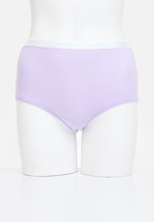 Jockey - 5 pack plain full briefs - multi 