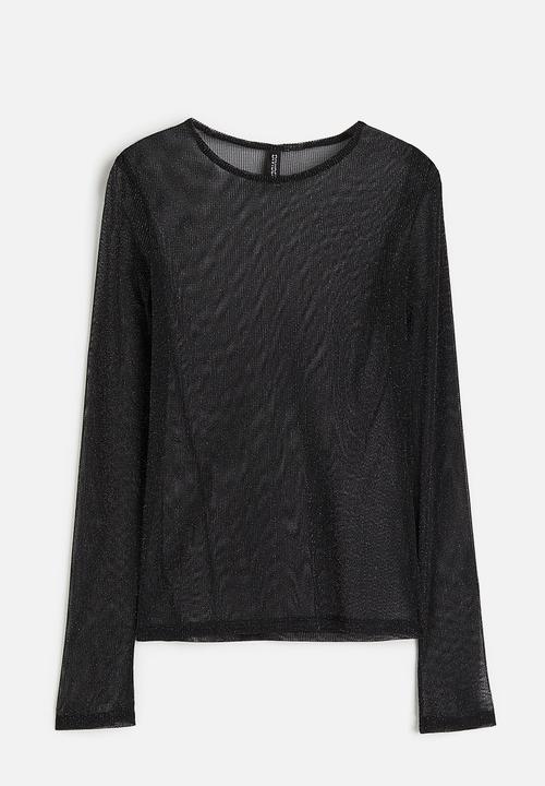 H&M - Long-sleeved top - black