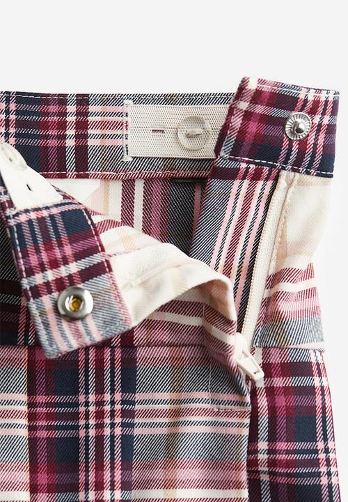 H&M - Twill skirt - beige/pink checked