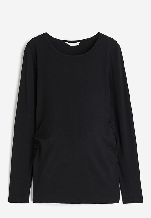 H&M - Mama cotton jersey top - black