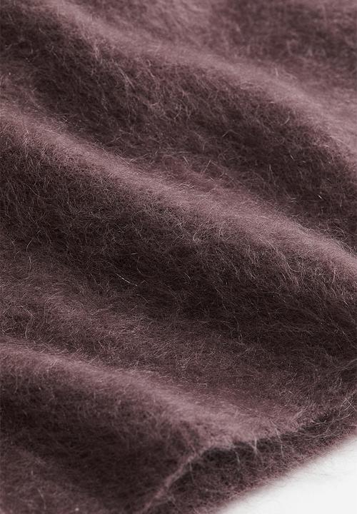 H&M - Oversized mohair-blend jumper - dark brown 