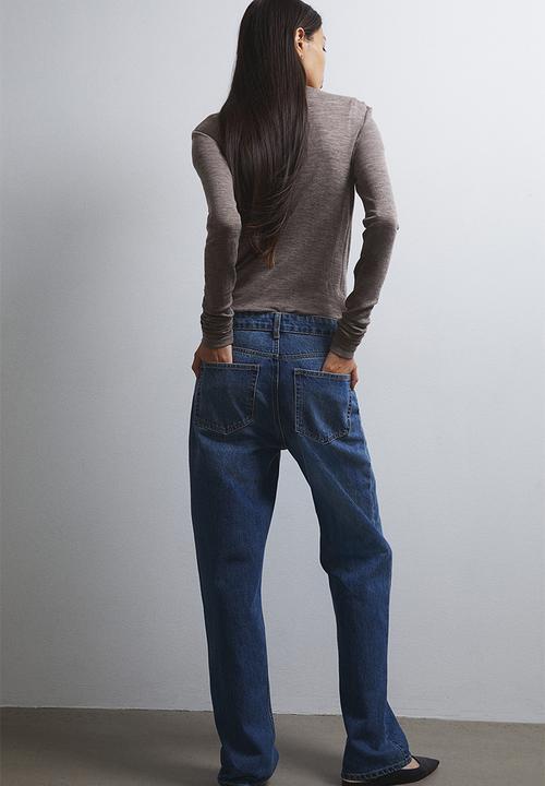 H&M - Straight high jeans - denim blue