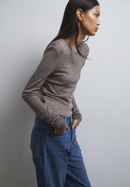 H&M - Straight high jeans - denim blue