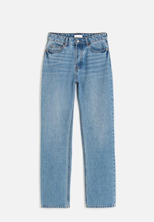 H&M - Straight high jeans - light denim blue