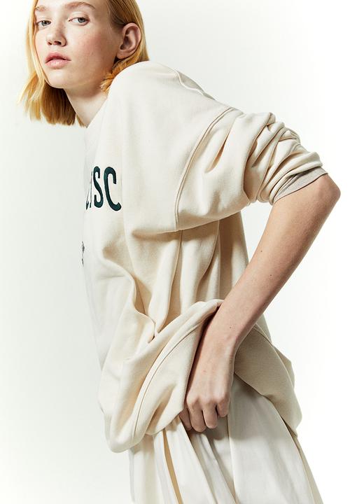H&M - Printed sweatshirt - cream & san francisco