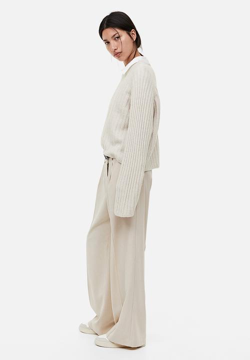 H&M - Rib-knit jumper - light greige
