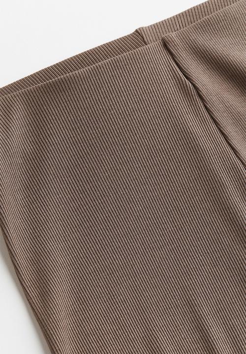 H&M - Ribbed leggings - beige