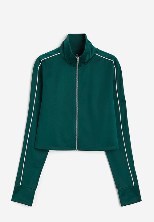 H&M - Track jacket - dark green