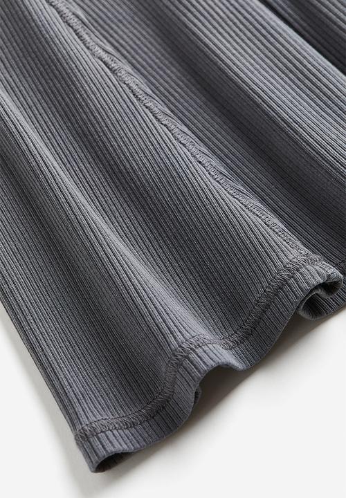 H&M - Ribbed mermaid skirt - grey