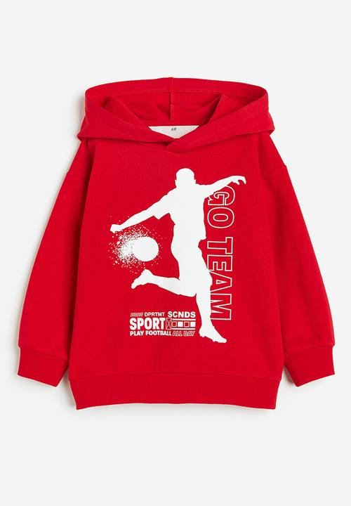 H&M - Printed hoodie - red multi