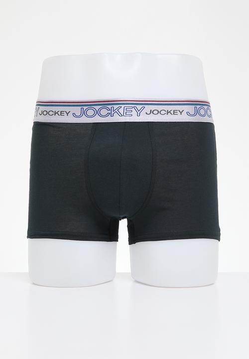 Jockey - 2 Pack new gen pouch trunk - Black/Tidal Teal