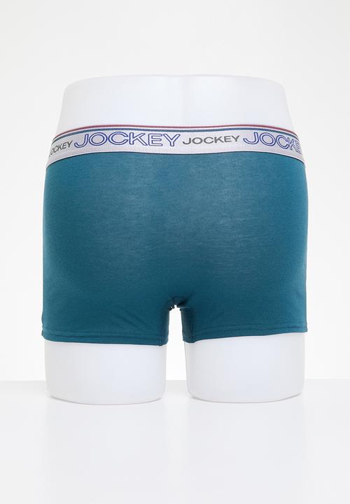 Jockey - 2 Pack new gen pouch trunk - Black/Tidal Teal