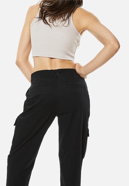 H&M - Utility trousers - black