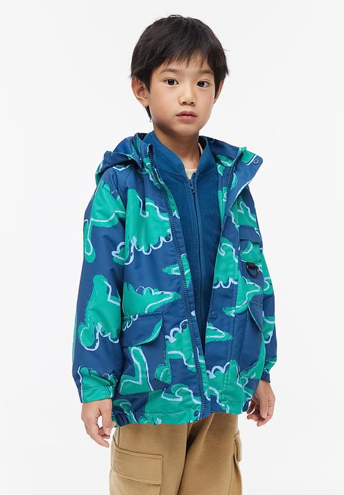 H&M - Water-repellent 3-in-1-jacket - blue multi 