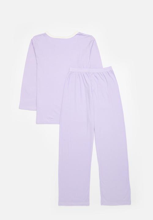 Pop Candy - Contast pocket pj set - lilac