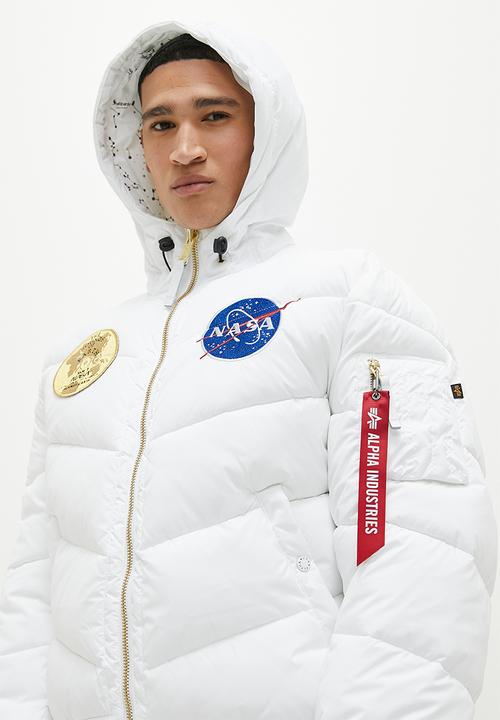 Alpha Industries - Hooded puffer voyager - white
