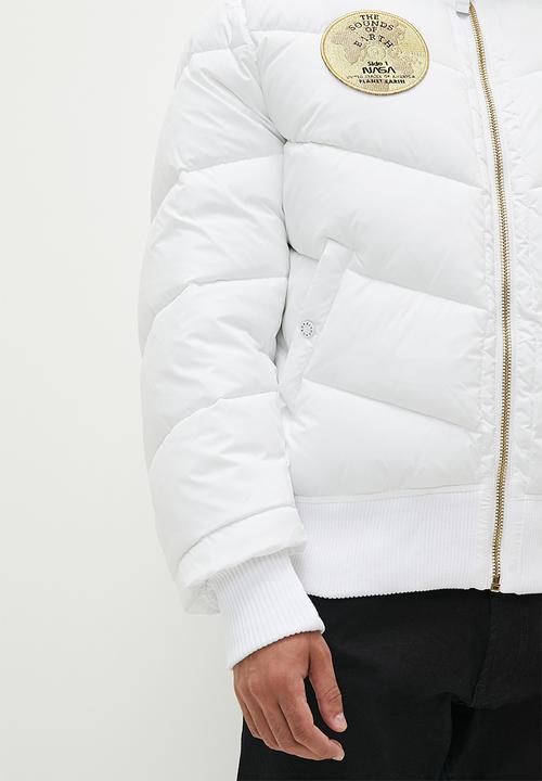 Alpha Industries - Hooded puffer voyager - white