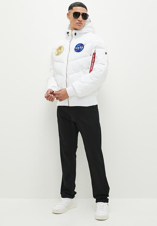 Alpha Industries - Hooded puffer voyager - white
