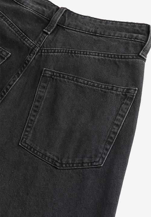 H&M - Wide high jeans - black