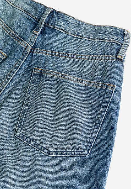 H&M - Wide high jeans - denim blue
