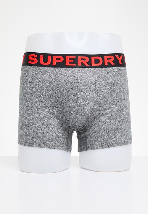 Superdry. - Boxer 2-Pack - Karst Black Mega Grit