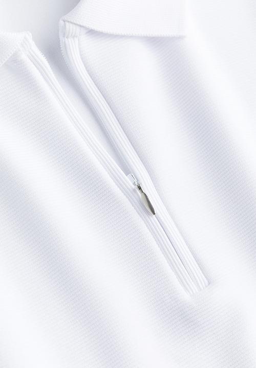 H&M - Slim fit polo shirt - white