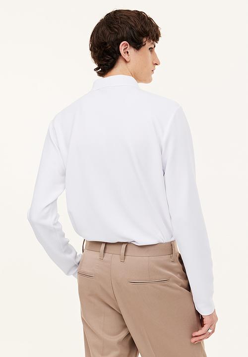 H&M - Slim fit polo shirt - white