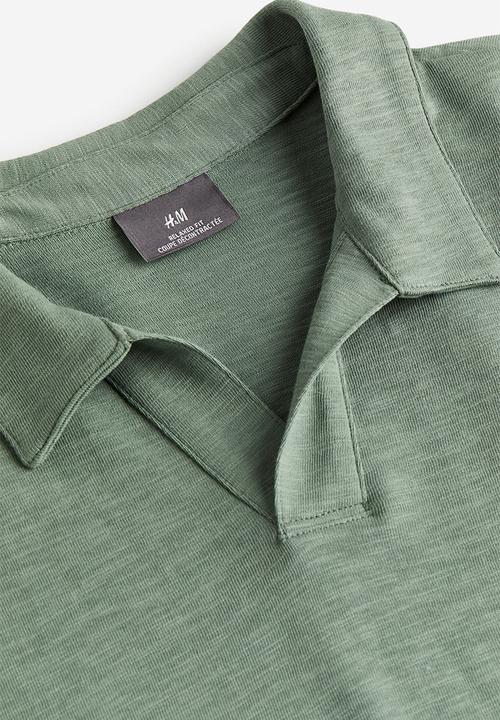 H&M - Relaxed fit polo shirt - green