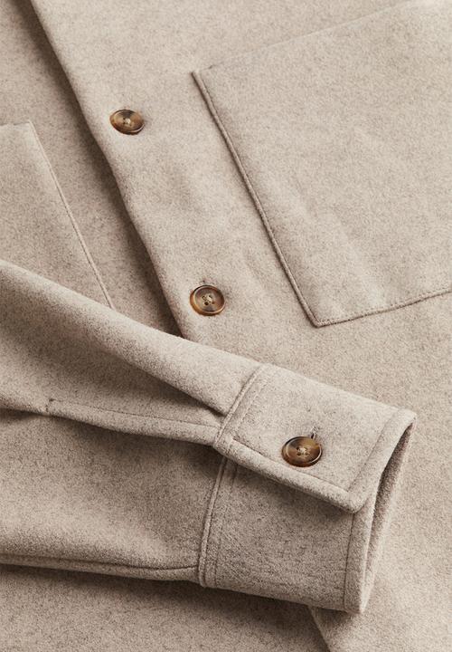 H&M - Loose fit overshirt - beige