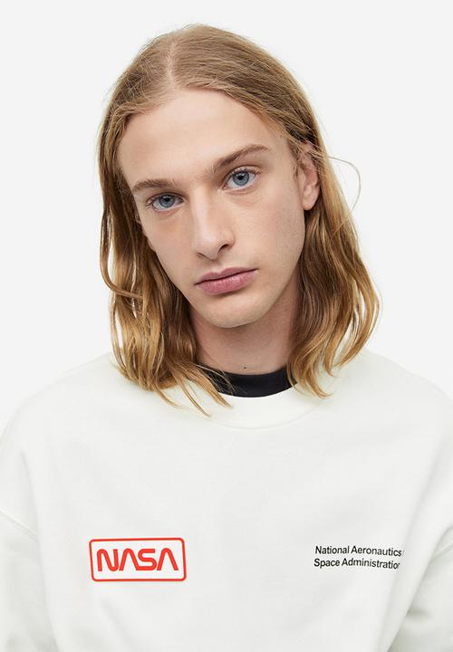 H&M - Relaxed fit sweatshirt - white